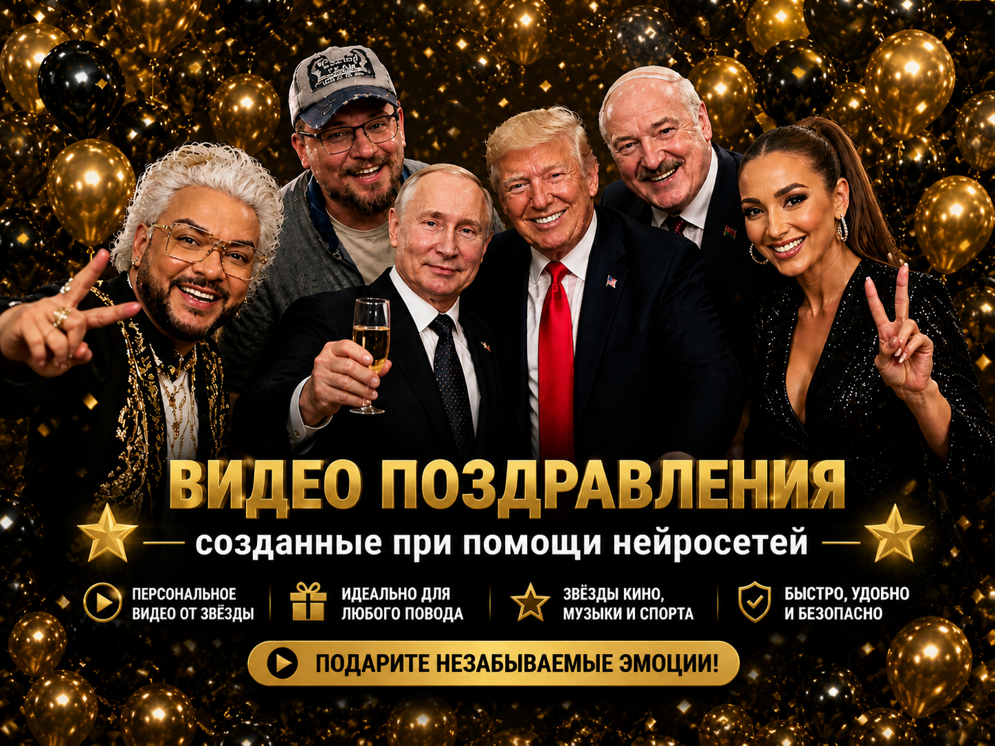 Видео Поздравления от Звёзд